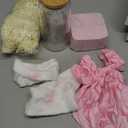 Honeydak 9 Pcs Pink Coquette Bow Gift Set with 16 oz Aesthetic Pink Glass Cup, Jewelry Box, Socks, Hairband, Keychain, Gift Box, Bow Knot Coquette Stuff Presents for Girls Women Sister Friend