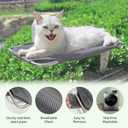 Cat Window Perch for Small Window,Cordless Cat Window Hammock,Cats Seat for Windowsill,Foldable Cat's Windows Bed for Large Cats with Suction Visualization Pwerful Suction Cups