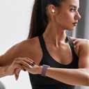 TiMOVO Sport Band Compatible with Apple Watch 42mm (Series 11/10) 41mm 40mm 38mm for Women Men (2025), Soft Silicone Replacement Strap for iWatch Series 9/8/7/6/5/4/3/2/1/SE 3 2 1, Smoky Purple