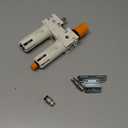 Generic 1/2"" NPT Tire Changer Oil Water Separator, Inline Pressure Regulator with Pressure Gauge, Oil Water Regulator for Tire Changer, Max. 145psi, with Connectors & Mounting Accessories