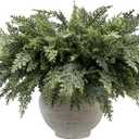 12Pcs 18" Real Touch Christmas Cedar Branches Artificial Realistic Christmas Greenery Pine Branches Faux Greenery Plants Stem for Vase DIY Crafts Garland Wreath Indoor Outdoor Home Decor