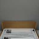 Small Standing Desk Adjustable Height, Mobile Stand Up Desk with Wheels, 32 Inch Portable Rolling Desks Computer Office Workstations for Walking Pad Treadmill White