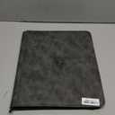 Top Loader Binder - 9 Pocket (3" x 4"), Holds 288 Toploaders With Side-Loading Pockets | Rigid Zipper Case | Baseball Toploader Cards Storage, Binder For Top Loaders TCG & MTG Cards (Dark Grey)