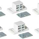 MPJ Extra Strong High Magnetic Catch - White/Nickel (10)