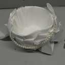 Flower Girl Baskets for Wedding,Ivory Flower Girl Basket With Pearl Handle set of 2,Wedding Baskets for Flower Girls