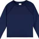 Gerber Unisex Baby Toddler UPF 50+ Long Sleeve Rashguard Swim Shirt (3T, Navy)