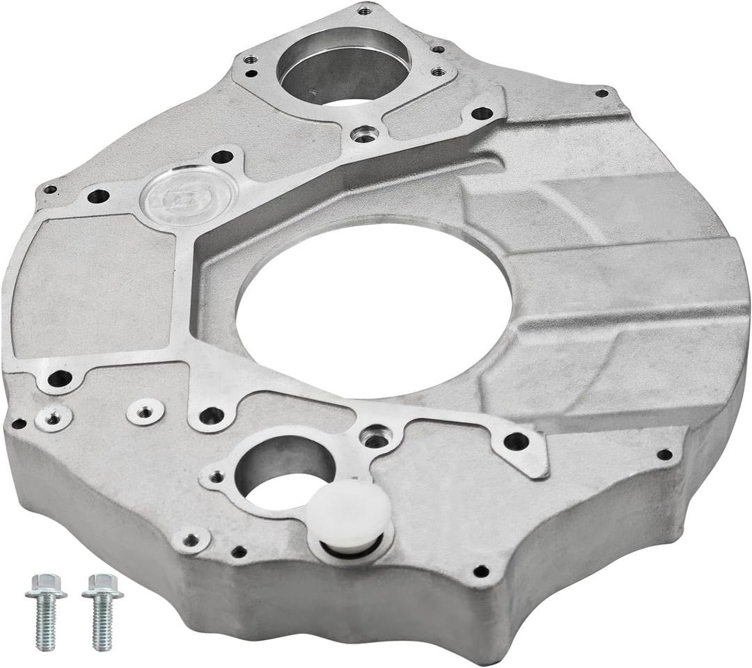 3923045 Transmission Adapter Plate Compatible With Dodge Ram 2500 3500 1994-2002 Fits for Cummins 5.9L Engine 47RH 47RE NV4500 NV5600 1994-2002 Flywheel bell housing With White Stopper and Screws