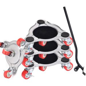 4 Pack Triangle 4 Wheels Furniture Movers Furniture Dolly Load Capacity Mover Dollys for Moving Heavy Furniture Grand Piano Table 800 LB Max Load Capacity