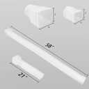 2 Pack Rain Gutter Downspout Extensions Flexible,Downspout Extender Diverter Extendable from 21" to 58". Drain Pipe Connector Extendable for Most Residential Downspouts (White)