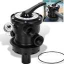 Replacement for Hayward SP0714T Vari-Flo Top-Mount Multiport Valve, Compatible with All Hayward Above-Ground Pro and VL Series Sand Filter, 1.5-Inch FIP Plumbing 7-Positions Clamp Style Control Valve