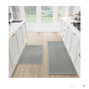 Kitchen Mat Set of 1 PCS, Cushioned Non Slip Rugs for Kitchen Floor, Absorbent Runner Comfort Standing Mats Washable for Kitchen, Office, Home (Grey, 17.3"x30") Kitchen Mat Set of 1 PCS, Cushioned Non Slip Rugs for Kitchen Floor, Absorbent Runner Comfort Standing Mats Washable for Kitchen, Office, Home (Grey, 17.3"x30")