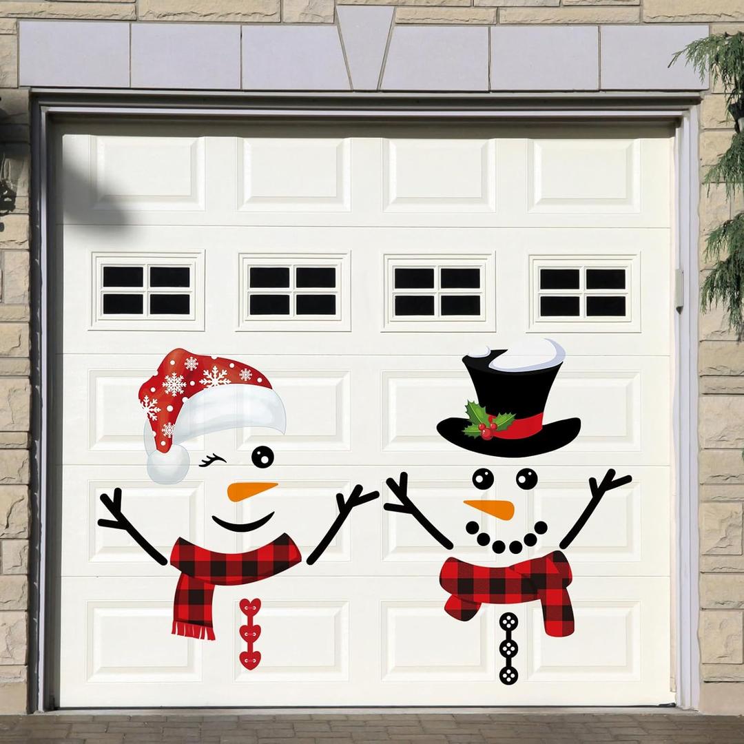 Ferraycle Christmas Magnetic Garage Door Decorations Xmas Garage Door Magnets Garage Door Decor Car Magnets Stickers Refrigerator Magnets Decals
