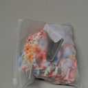 ZAFUL Women's Bandeau Bikini O Ring Strapless Tie Back High Cut Two Piece Swimsuit Bathing Suits (5-Floral Pink, S)