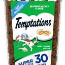 Temptations Classic Crunchy and Soft Cat Treats, Seafood Medley Flavor, 30 oz. Tub (EXP 03/24/27)
