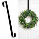 HOOSUN Wreath Hangers for Front Door,St Patricks Day Decorations,14" St Patricks Day Wreath Hook Holder,Over The Door Hooks Hanger,Metal Garland Hangers Hook for Patriotic Spring Wreath Porch Decor