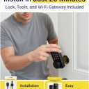 LOCKSTAR Smart Door Lock Keyless Entry Deadbolt Door Lock Multiple Entry Methods APP Fingerprint Touch ID Keypad Code Card FOB Traditional Key Smart Home Devices