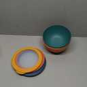 Wheat Straw Bowls Set with Lids, Unbreakable 40 OZ Cereal Bowls Set of 4, Salad Container for Lunch, Microwave & Dishwasher Safe Bowl Set for Kitchen, Picnic, RV, Camping, Multi