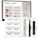 Pro Lash SoftWear Starter Lash Clusters Kit - Seamless, Lightweight Lashes - 7-Day Eyelash Extensions - 3 Sets of False Eyelashes Plus Adhesive, Remover, Tweezers - Classic Shorties No. 05 Black