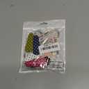 Therwen 6 Pcs 3.6 Inch Embroidery Scissors with Artificial Leather Cover Stainless Steel Vintage Craft Scissors for Crafting Threading DIY Needlework Art Manual Handicraft (Colorful)