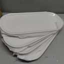 Long Oval Serving Platter, 13 Inch Ceramic Oval Long Serving Tray for Appetizers, Sushi, Charcuterie, Narrow Platters for Party, Entertaining, Set of 4