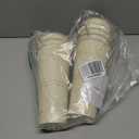 Cptoion 8 Pack Galvanized Metal Vases for Flowers, 9 Inch Flower with Handles, French for Home Decor Table Weddings Centerpiece Decorations, Beige