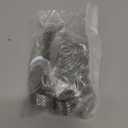 Therwen 100 Pcs 1.2 Inch Metal Stamping Blanks Silver Round Stainless Steel Blank Dog Tags with Hole Metal Polished Tags for Engraving with Key Rings for Bracelet Jewelry Making