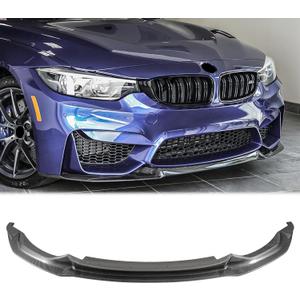 Carbon Fiber Front Bumper Lip Compatible with BMW M3 F80 2015-2018, Front Splitter for BMW M4 F82 F83 2015-2020