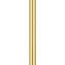 Ivilon Countertop Paper Towel Holder - Modern Bell End Minimalist Design - Color Gold Polished