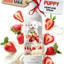 2 x Puppy Perfume Spray - Leave in Conditioner Conditioner with Shortcake Fragrance - Made in USA - Mild and Natural Scent for Sensitive Skin and Pet Nose - Detangling Spray - 8 oz