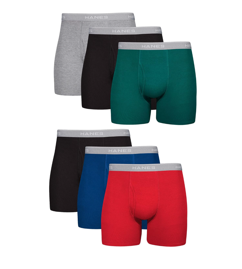 Hanes Men's Boxer Briefs, Cool Dri Moisture-Wicking Underwear, Cotton No-Ride-up for Men, Multi-Packs, Size L
