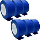 Professional Painters Tapes 2 Inch Wide (1.88 In. x 60 Yds), Blue Masking Tape, Paint Paper Tape, Protects Surfaces, No Residue, Painter's Tape for Wall Painting, Artist Paint, Canvas Edging, 6 Rolls
