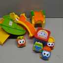 Marstone Toddler Toys for 1 2 Year Old Boys and Girls Gifts: Educational Elephant Slide with 4 Animal Car Toys for Baby 12-18 Months, First Birthday Gifts for Kids, Learning Push Truck Tracks Age 1-2