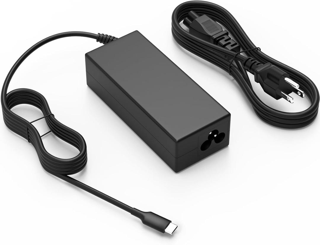 45W USB C Universal Laptop Charger Compatible with HP Chromebook X360 11 14 14-ca051wm 14-ca052wm 14-ca091wm 14-ca0061dx Type C Power Supply Adapter Cord