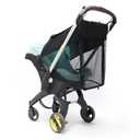2 in 1 Strollers Sun Shade Net fit DOONA Baby Stroller and Carseat Sunshade Extension UV Protection Sun Cover Awning Umbrella 360 Full Coverage Snooze Shade Breathable Sun Protection Canopy