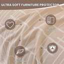 Sectional Couch Covers 2 Piece, Washable L Shaped Couch Cover Blanket for Dogs, Pet Couch Covers for Sectional Sofa, Sectional Sofa Slipcovers (X-Large: 78" x 110" + 78" x 118", Khaki)