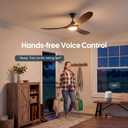 42 Inch Small Propeller Smart Ceiling Fan with Lights and Remote
