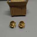 3/4 GHT Male x 1 NPT Male Connector, Brass Garden Hose Fitting, Adapter, Industrial Metal Brass Garden Hose to Pipe Fittings Connect (2 Pack)
