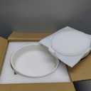 8 Inch Plant Pot,Ceramic Planter with Drainage and Saucer,Ceramic Pots for Plants,Indoor Plant pots,Ceramic Flower pots(Pure White)