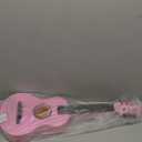 23" Acoustic Guitar, Kids 6 String Toy Guitar - Realistic Steel Strings - Beginner Practice First Musical Instrument for Children, Toddlers (Pink)