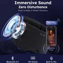 Luxury Bluetooth 5.4 Sleep Mask for Adults - Ice Fiber Cooling & HD Sound, 100% Light Blocking Adjustable Eye Cover for Travel & Side Sleepers - Soft Sleep Headphones with 10H Playtime