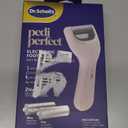 Dr. Scholl's Pedi Perfect Electric Foot Callus Remover, Waterproof, Rechargeable with x2 Roller Heads, Removes Hard Skin for Soft Beautiful Feet, 90 Minute Run Time, Dust Catcher, Pedicure Tools