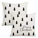 Christmas Pillow Covers 18x18 inch Set of 2 Blue Holiday Vintage Traditional Chinoiserie Decorative Throw Pillowcases Farmhouse Cushion for Couch Sofa Home Decor