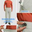 Mens Track Pants Quick Dry Lightweight Joggers Athletic Running Pants Zipper Pockets (Gray, XXL)