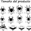 YHW 12pcs Bats+9pcs Spider LED Light Halloween Decorations Wall Décor Bat Stickers Decals PVC 3D Wall Bat Spider Scary Stickers Halloweens Party Decorations Indoor Outdoor DIY Home Window Door Décor