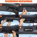 Sunglasses Holders Compatible with Toyota Land Cruiser Prado 250 J250 LC250 2024 2025 2026, ABS Glasses Holder Sunglasses Case Storage Box Replace for Overhead Roof Grab Handle (Black)