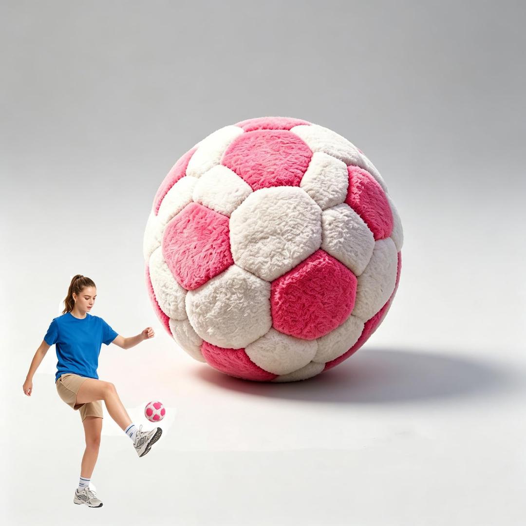 PMDYBY Soccer Footbag Sacks,Soft Plush Footbags,Durable Fleece Juggling Balls,Foot Coordination Training,Outdoor Indoor Party Games (Pink)