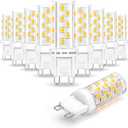 Ziomitus G9 Led Bulbs Dimmable 4W 4000k Natural White,Replace G9 40W 35W Halogen, AC120V Bi-pin G9 T4 Neutral LED Bulbs for Chandelier Wall Pendant Ceiling Lamps(10Pack)