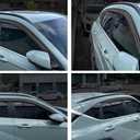 Safe Smoke Window Visor Sun Rain Vent Guard 4 Pcs Set Out Channel Visor Black Compatible with KONA (KONA 24~ Smoke)