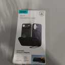 ESR Silicone Case for iPhone 17, Built-in Camera Stash Stand Compatible with MagSafe, Military-Grade Drop Protection Magnetic Phone Case for iPhone 17, Cloud Series, Olive Green