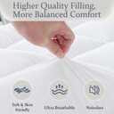 WhatsBedding 5 inch Memory Foam Mattress Topper Full Size for Back Pain, Soft Breathable Cover, Comfort Supportive Pillow Top Mattress Topper, 2000GSM Fluffy Shredded Memory Foam Filled
